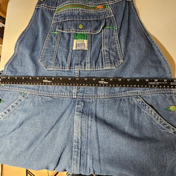 Liberty Men's Stonewashed Denim Bib Overalls 42x30 - Picture 14 of 16